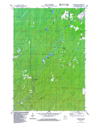 Western Michigan University WI-Shanagolden: Authoritative US Topos 1984 digital map