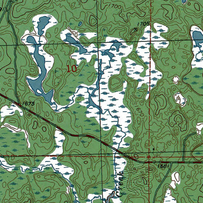 Western Michigan University WI-Stormy Lake: Authoritative US Topos 1982 digital map