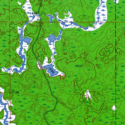 Western Michigan University WI-Turntable Creek: Authoritative US Topos 1973 digital map
