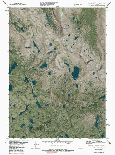 Western Michigan University WY-HALLS MOUNTAIN: GeoChange 1974-2012 digital map