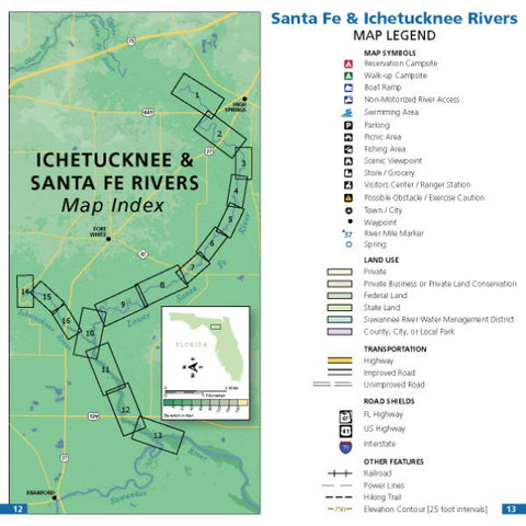 Wild Water Maps Legend - Ichetucknee and Santa Fe Rivers bundle exclusive