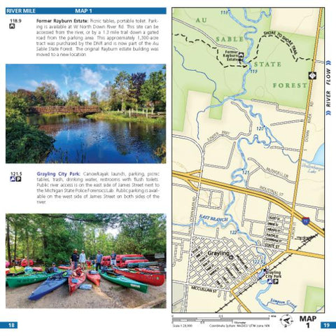 Wild Water Maps Map 01 - Au Sable River bundle exclusive