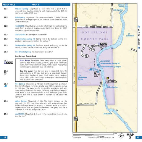Wild Water Maps Map 03 - Ichetucknee and Santa Fe Rivers bundle exclusive
