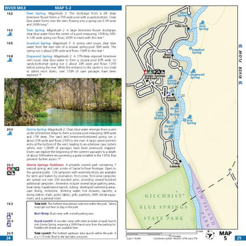 Wild Water Maps Map 05-2 - Ichetucknee and Santa Fe Rivers bundle exclusive