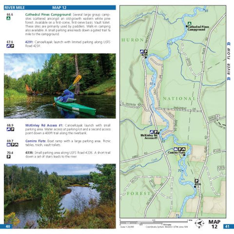Wild Water Maps Map 12 - Au Sable River bundle exclusive
