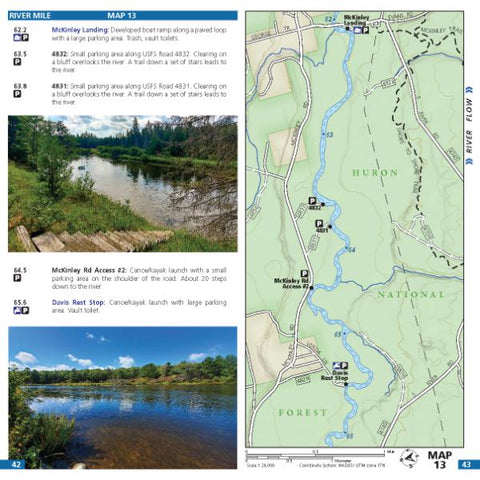 Wild Water Maps Map 13 - Au Sable River bundle exclusive