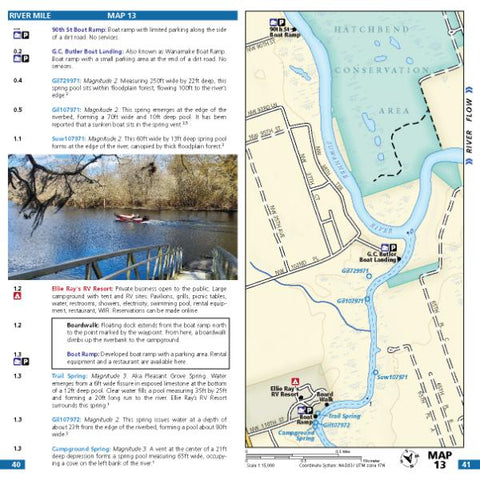 Wild Water Maps Map 13 - Ichetucknee and Santa Fe Rivers bundle exclusive