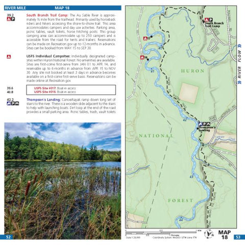 Wild Water Maps Map 18 - Au Sable River bundle exclusive