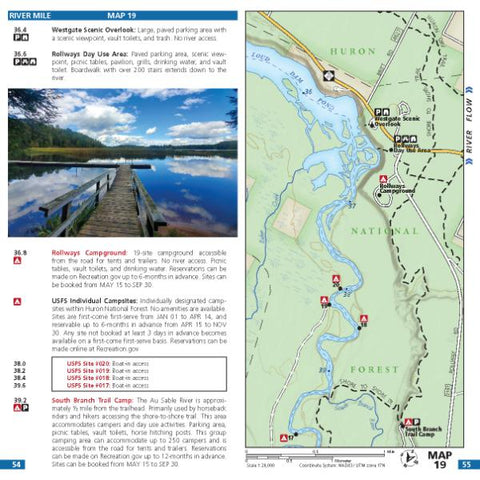 Wild Water Maps Map 19 - Au Sable River bundle exclusive