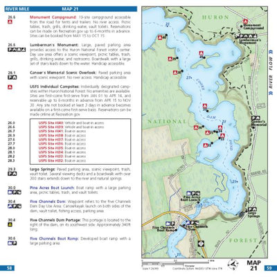 Wild Water Maps Map 21 - Au Sable River bundle exclusive