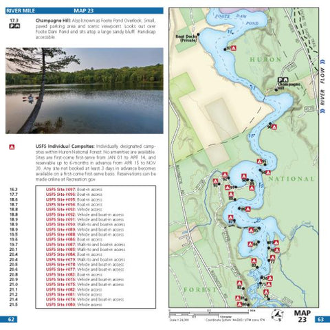 Wild Water Maps Map 23 - Au Sable River bundle exclusive