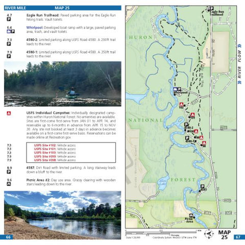 Wild Water Maps Map 25 - Au Sable River bundle exclusive
