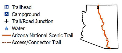 Wren Cartography Arizona Trail full route - 32 maps bundle