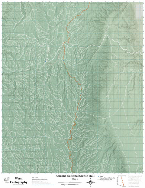 Wren Cartography Arizona Trail - Map 2 digital map