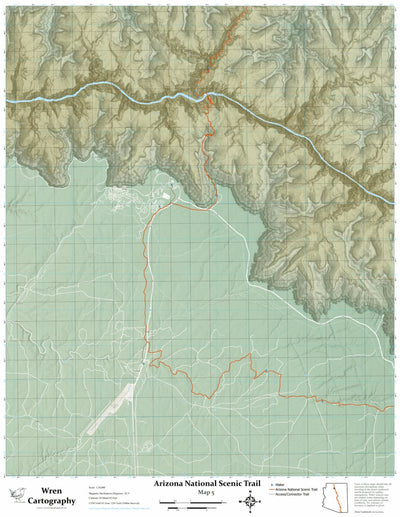 Wren Cartography Arizona Trail - Map 5 digital map