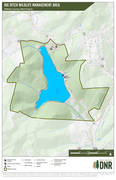 WV Division of Natural Resources Big Ditch Wildlife Management Area digital map