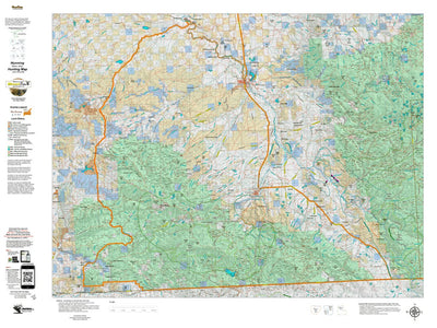 Wyoming HuntData LLC Bighorn Sheep Unit 21 Map digital map