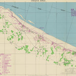 XYZ Maps D-Day Historical Map, Omaha Beach digital map