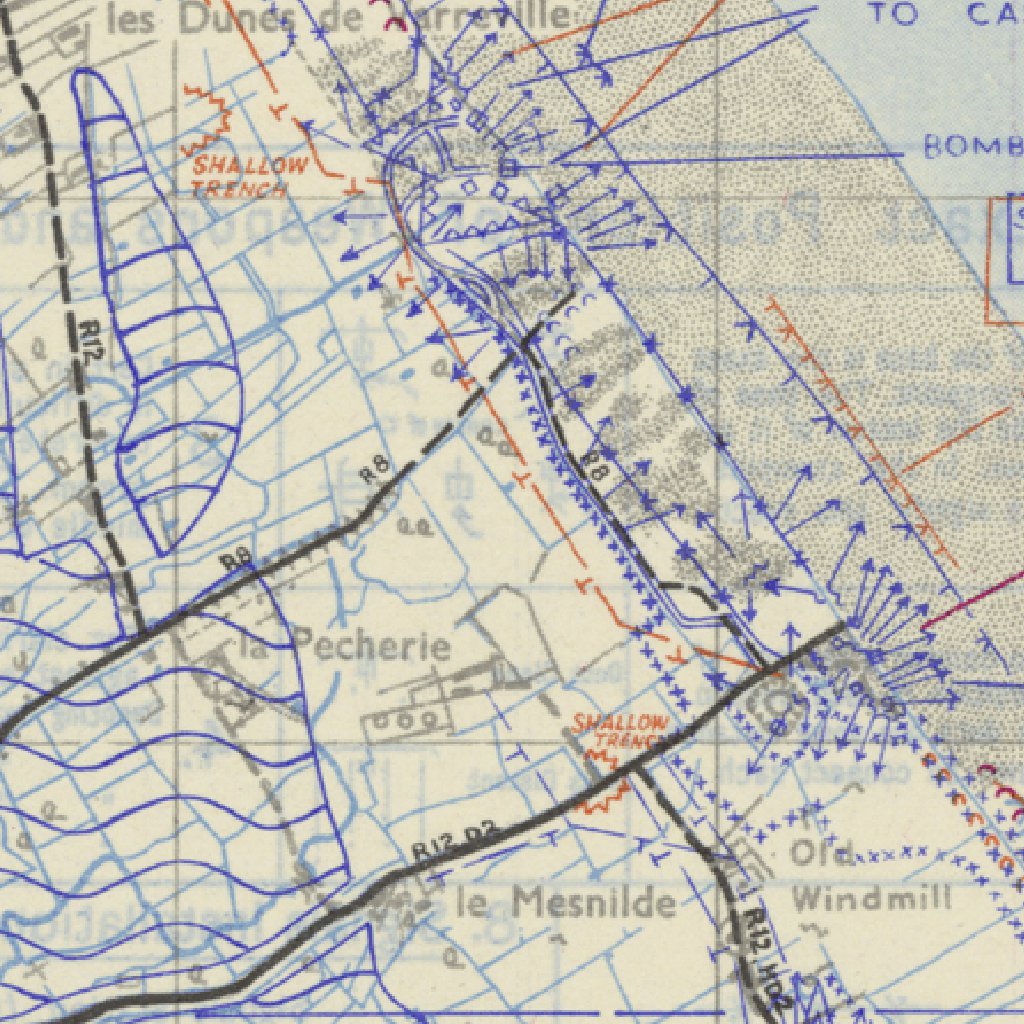 DDay Historical Map, Sainte Marie Du Mont by XYZ Maps Avenza Maps