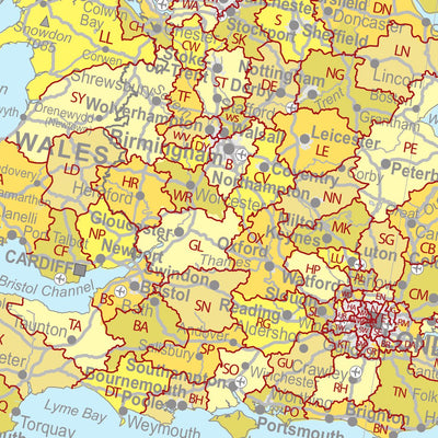 XYZ Maps Europe Postcode iMap digital map