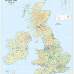 XYZ Maps XYZ British Isles Physical Road iMap digital map