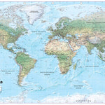 XYZ Maps XYZ Huge World Physical iMap 1:20m Scale - 2019 digital map