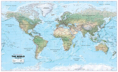 XYZ Maps XYZ Huge World Physical iMap 1:20m Scale - 2019 digital map