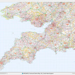 XYZ Maps XYZ Postcode District Map - (D1) - SW England. digital map