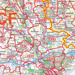 XYZ Maps XYZ Postcode District Map - (D1) - SW England. digital map