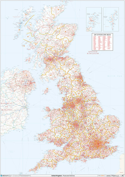 XYZ Postcode District Map - (D11) - UK White Background by XYZ Maps ...