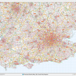 XYZ Maps XYZ Postcode District Map - (D2) - SE England digital map
