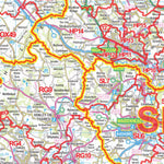 XYZ Maps XYZ Postcode District Map - (D2) - SE England digital map