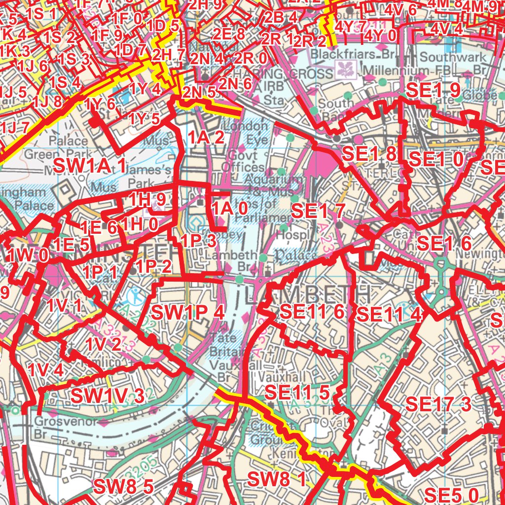 Xyz Postcode Sector Map C7 Greater London By Xyz Maps Avenza Maps 7646