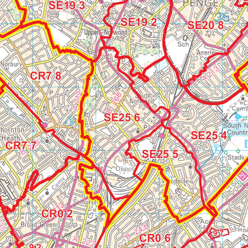 Xyz Postcode Sector Map C7 Greater London By Xyz Maps Avenza Maps 5894