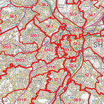 XYZ Maps XYZ Postcode Sector Map - (G7) - Sheffield digital map