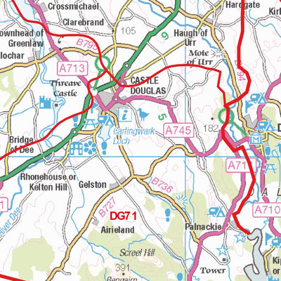 XYZ Maps XYZ Postcode Sector Map - (S15) - SW Scottish Borders digital map