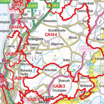 XYZ Maps XYZ Postcode Sector Map - (S15) - SW Scottish Borders digital map