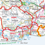 XYZ Maps XYZ Postcode Sector Map - (S2) - Devon, Dorset & Somerset digital map