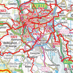 XYZ Maps XYZ Postcode Sector Map - (S2) - Devon, Dorset & Somerset digital map