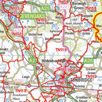 XYZ Maps XYZ Postcode Sector Map - (S4) - SE England digital map