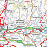 XYZ Maps XYZ Postcode Sector Map - (S5) - South Wales digital map