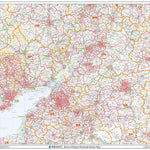 XYZ Maps XYZ Postcode Sector Map - (S6) - Severn Estuary digital map