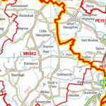 XYZ Maps XYZ Postcode Sector Map - (S7) - East Midlands digital map