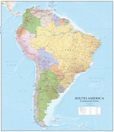 XYZ Maps XYZ South America iMap digital map