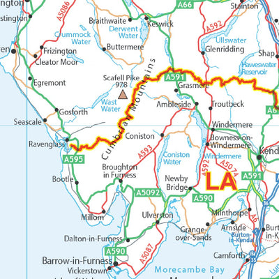 XYZ Maps XYZ UK Postcode Areas & Roads - (AR5) digital map
