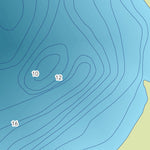 Zecs Québec Carte bathymétrique du deuxième lac des Marais de la zec Lac-au-Sable (2023) digital map