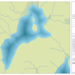 Zecs Québec Carte bathymétrique du lac à l'Est de la zec Lac-au-Sable (2023) digital map