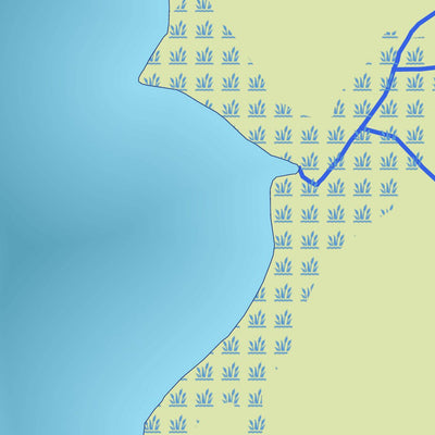 Zecs Québec Carte bathymétrique du lac à l'Est de la zec Lac-au-Sable (2023) digital map