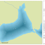 Zecs Québec Carte bathymétrique du lac à Rochette de la zec Lac-au-Sable (2023) digital map