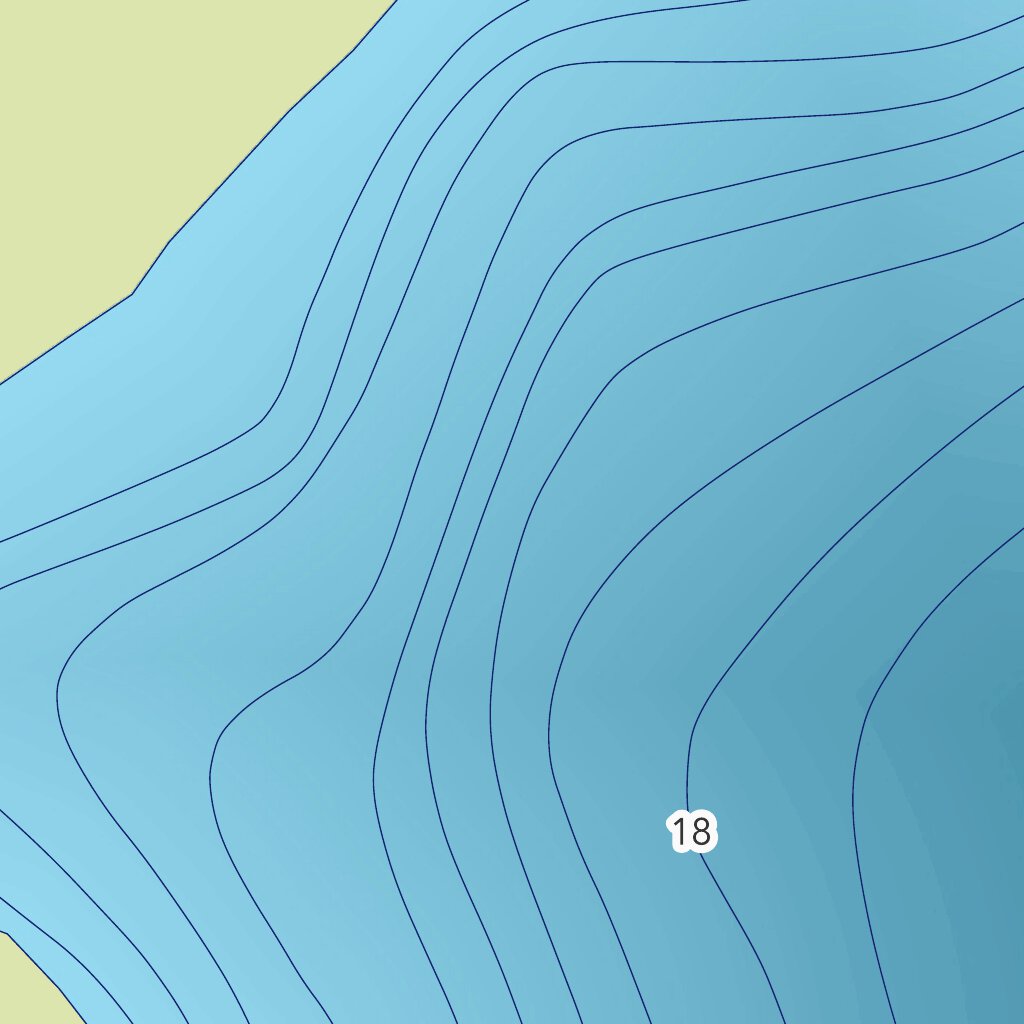Carte bathymétrique du lac à Rochette de la zec LacauSable (2023) Map